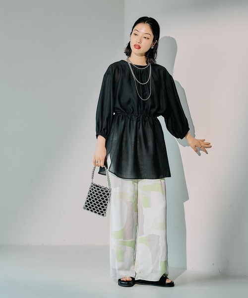 LEPSIM（レプシィム）の「布帛柄パンツ　492742（その他パンツ・レディース・ライトグリーン/ベージュ系その他/ブルー/ブラック系その他・FREE）」の20枚目の写真