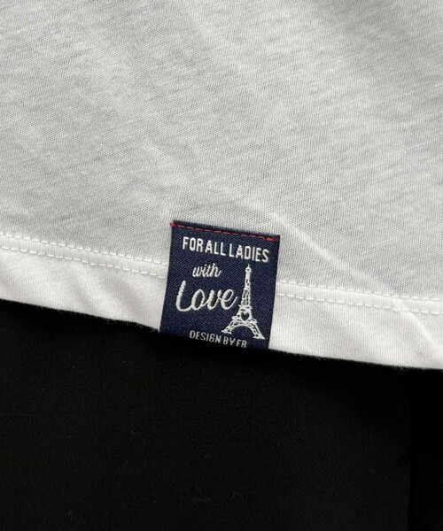 fredy emue（フレディエミュ）の「クロップドシアーロンTシャツ（Tシャツ/カットソー・レディース・ブラック/ベビーピンク/ホワイト系その他/オフホワイト・38）」の20枚目の写真