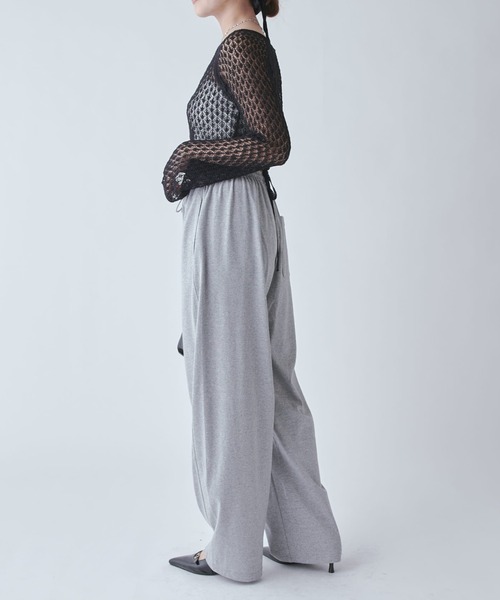 Lui's（ルイス）の「天竺スウェットカーブパンツ（スラックス・レディース・ブラック/グレー・FREE）」の20枚目の写真