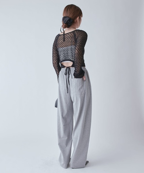 Lui's（ルイス）の「天竺スウェットカーブパンツ（スラックス・レディース・ブラック/グレー・FREE）」の21枚目の写真