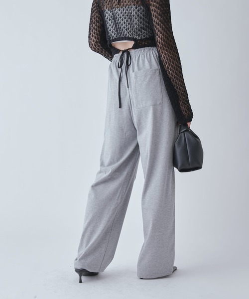 Lui's（ルイス）の「天竺スウェットカーブパンツ（スラックス・レディース・ブラック/グレー・FREE）」の16枚目の写真