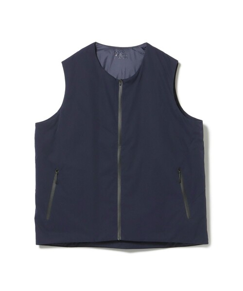 BEAMS GOLF（ビームスゴルフ）の「B.G.THREE / ALL-TIME ノーカラー パデットベスト（ベスト・メンズ・ネイビー/ブラック・X-LARGE/MEDIUM/LARGE）」の9枚目の写真