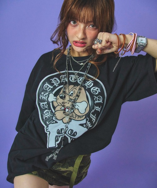 GALFY(ガルフィー)の「GALFY-チャカパッチTee2(Tシャツ/カットソー・メンズ・ターコイズブルー/ホワイト/ブラック・XL/L)」の3枚目の写真