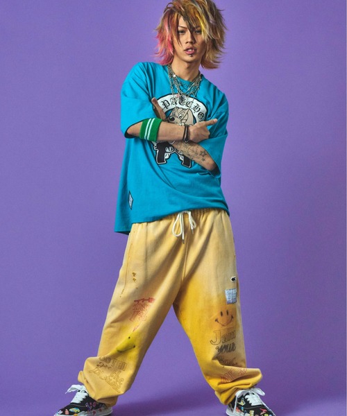 GALFY(ガルフィー)の「GALFY-チャカパッチTee2(Tシャツ/カットソー・メンズ・ターコイズブルー/ホワイト/ブラック・XL/L)」の8枚目の写真