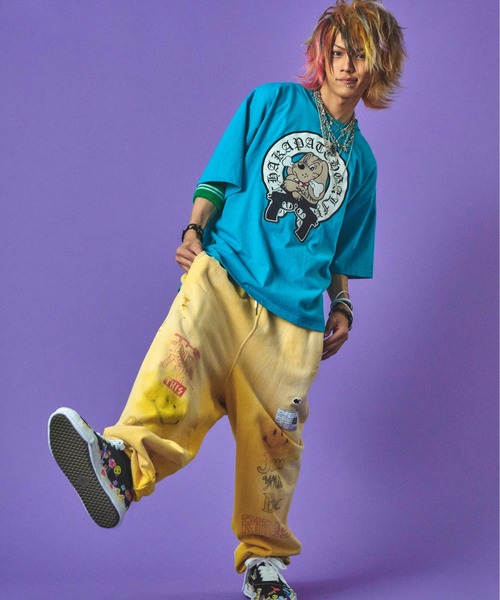 GALFY(ガルフィー)の「GALFY-チャカパッチTee2(Tシャツ/カットソー・メンズ・ターコイズブルー/ホワイト/ブラック・XL/L)」の9枚目の写真