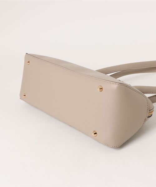 m.f.editorial（エムエフエディトリアル）の「【ロングハンドル】m.f.エディトリアル レディース 横長ハンドバッグ（ハンドバッグ・レディース・ブラック/ベージュ・FREE）」の4枚目の写真