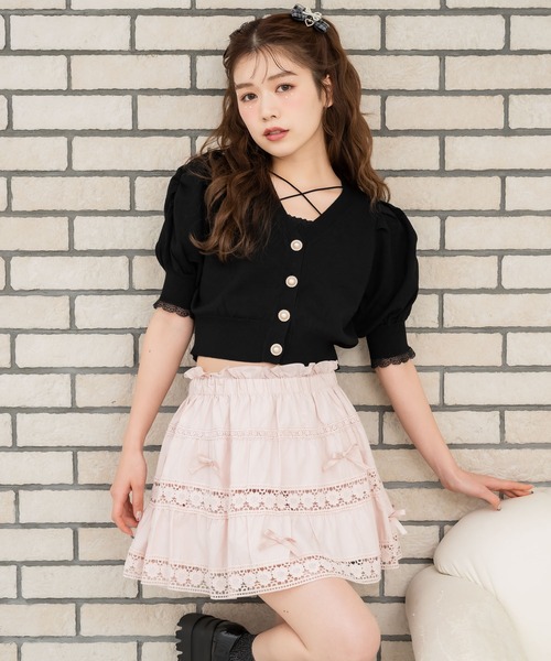 couture BY ROJITA（クチュールバイロジータ）の「【ZOZO限定発売】ランダムリボンレースコットンスカート（スカート・レディース・ミント/ホワイト/ピンク・FREE）」の18枚目の写真