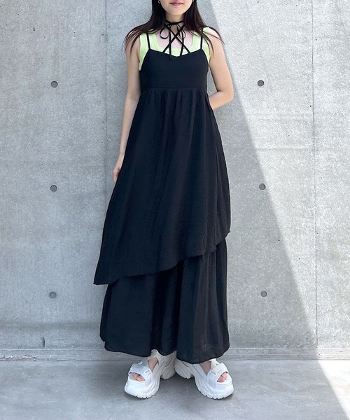 PAGEBOY(ページボーイ)の「【WEB限定】DAILYプリーツキャミワンピース(ワンピース・レディース・ブラック/オフホワイト・FREE)」の10枚目の写真