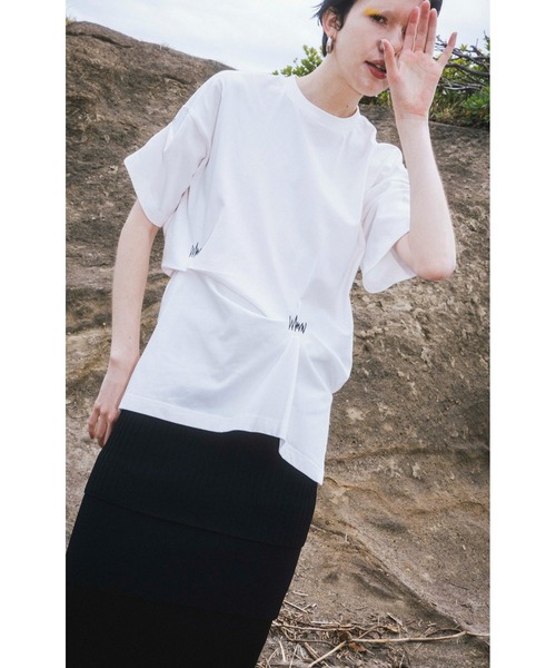 IRREGULAR TUCK T（Tシャツ/カットソー）｜OMMO（オーエム