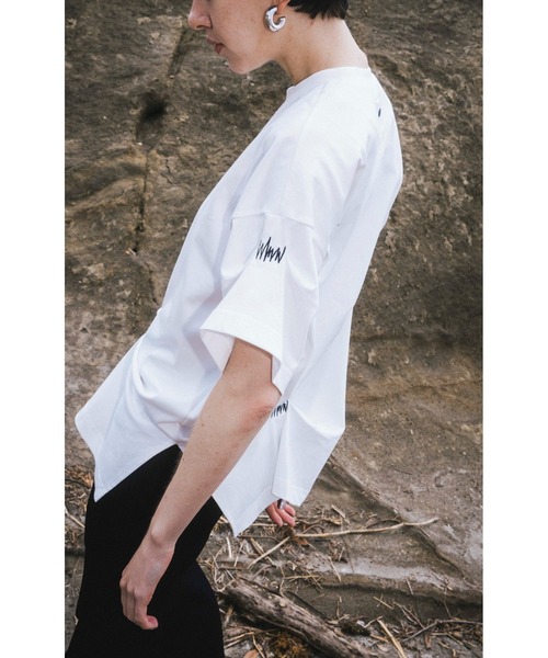 IRREGULAR TUCK T（Tシャツ/カットソー）｜OMMO（オーエム