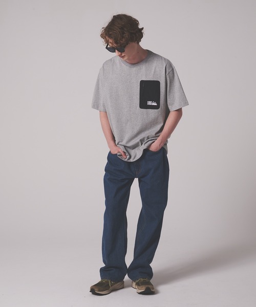 FIRST DOWN（ファーストダウン）の「スイッチポケット ショートスリーブ Tシャツ（Tシャツ/カットソー・メンズ・杢グレー/ホワイト/ブラック・M/XL/L）」の10枚目の写真