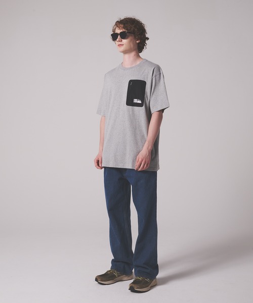 FIRST DOWN（ファーストダウン）の「スイッチポケット ショートスリーブ Tシャツ（Tシャツ/カットソー・メンズ・杢グレー/ホワイト/ブラック・M/XL/L）」の11枚目の写真