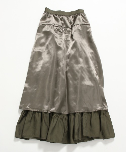 mysty woman(ミスティウーマン)の「ボリュームティアードスカート 574453(スカート・レディース・ブラック/カーキ/オフホワイト・FREE)」の18枚目の写真