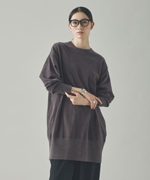 カレンソロジー Curensology CL306182ER Vネックアゼ ニット セーター ラメ糸混 FREE グレー レディース Curensology(カレンソロジー)/ファインウールVネックプル