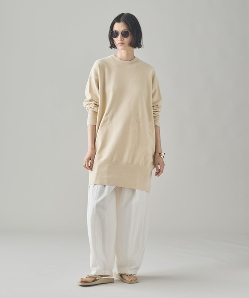 Curensology（カレンソロジー）の「Curensology(カレンソロジー)/ニットベロアチュニック（ニット/セーター・レディース・ホワイト系その他/グレー/ブラック・FREE）」の9枚目の写真