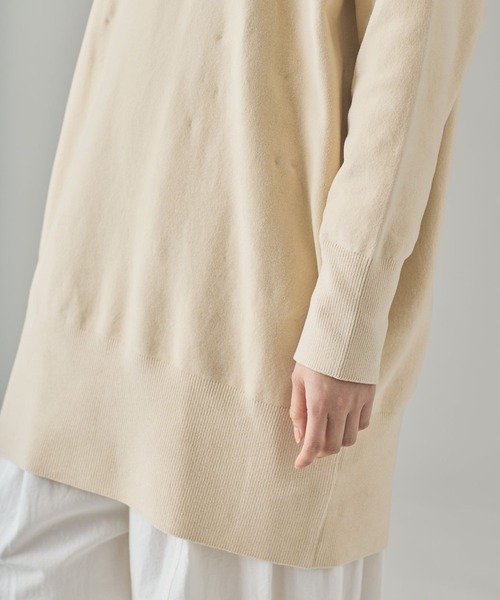 Curensology（カレンソロジー）の「Curensology(カレンソロジー)/ニットベロアチュニック（ニット/セーター・レディース・ホワイト系その他/グレー/ブラック・FREE）」の5枚目の写真