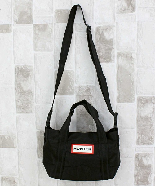 HUNTER（ハンター）の「ナイロンミニトップクリップトート ショルダーバッグ Nylon Mini Top Clip Tote（ショルダーバッグ・レディース・ブラック・ONE SIZE）」の8枚目の写真