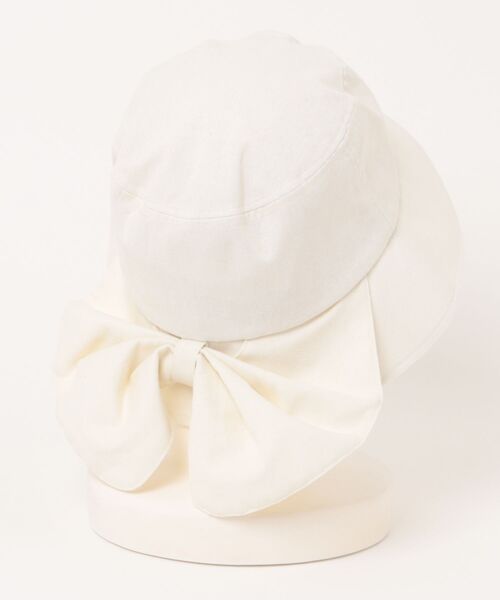M.deux（エムドゥ）の「サンシェードバケットハット / UVカット（ハット・レディース・オフホワイト・FREE）」の3枚目の写真