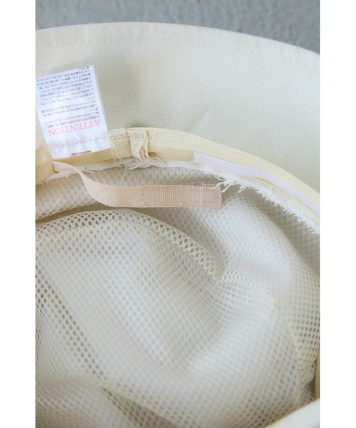 M.deux（エムドゥ）の「サンシェードバケットハット / UVカット（ハット・レディース・オフホワイト・FREE）」の4枚目の写真