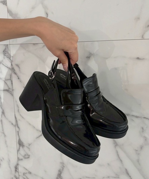 セール】【Mode Ribbon Collection】バックベルトローファー