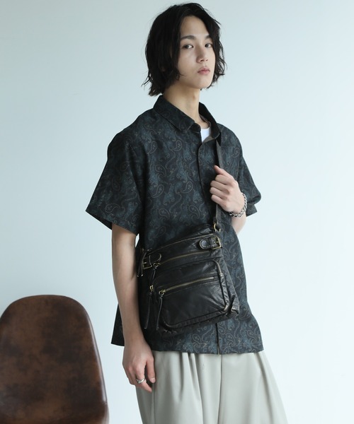 セール】ヴィンテージ加工 コンパクトショルダーバッグ