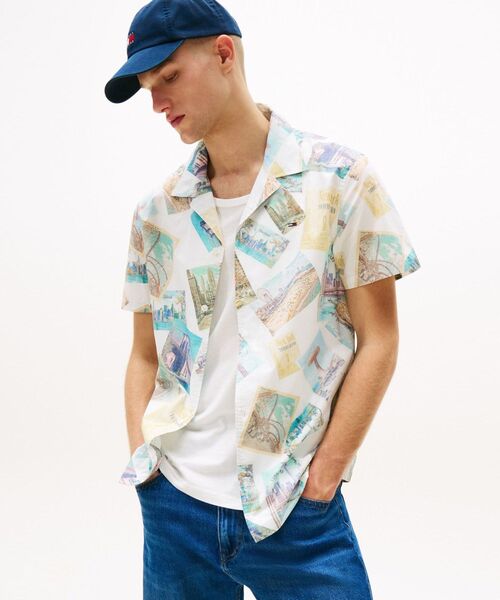 トミー ジーンズ（ JEANS）/オールオーバープリントポプリンキャンプシャツ オールオーバープリントポプリンキャンプシャツ（シャツ/ブラウス