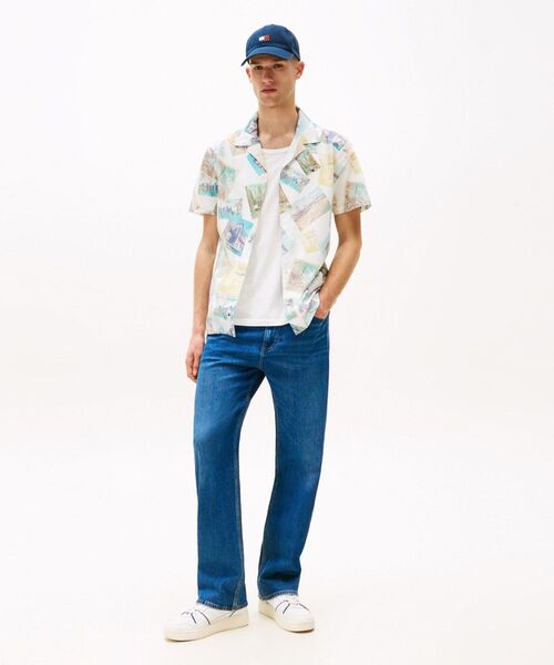 tommy jeans（トミー ジーンズ）の「オールオーバープリントポプリンキャンプシャツ（シャツ/ブラウス・メンズ・ホワイト・LARGE/MEDIUM/SMALL/X-LARGE）」の5枚目の写真