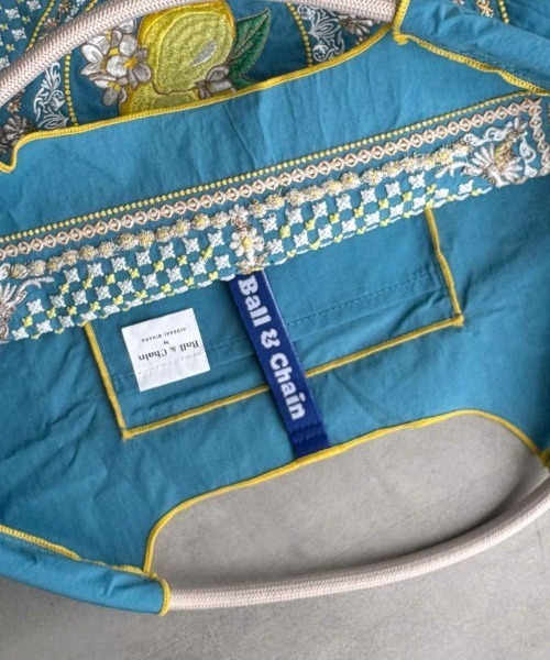 セール】[Ball&Chain]shopping bag-LEMON BANDANA(M