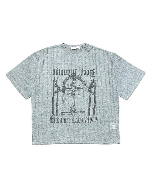 XU(エックスユー)の「【Never mind the XU】see-through short sleeve / 【ネバーマインド ザ エックスユー】シースルー半袖トップス <着用動画あり>(Tシャツ/カットソー・メンズ・ブラック/ベージュ/ホワイト/ブルーグレー・ONE SIZE)」の3枚目の写真