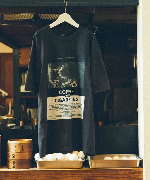 bonjour records（ボンジュールレコーズ）の「【JIM JARMUSCH/ジム・ジャームッシュ】 for bonjour records Exclusive 「Coffee&Cigarettes」 S/S Tee（Tシャツ/カットソー・メンズ・ホワイト/ブラック/ブラック系その他/ホワイト系その他・M/XL/L）」の3枚目の写真