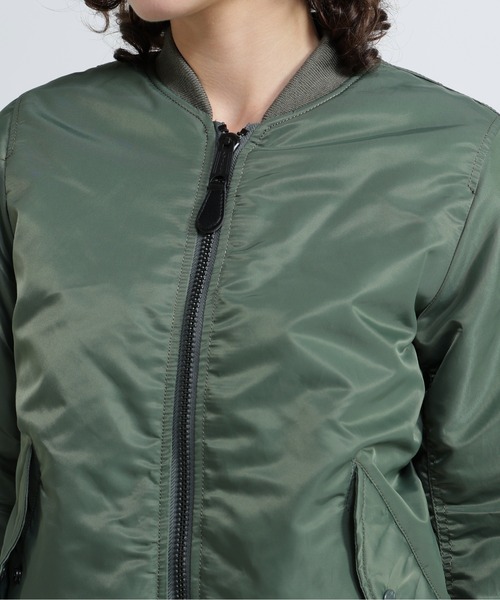 AVIREX（アヴィレックス）の「《WOMENS》MA-1 コマーシャル / MA-1 COMMERCIAL（MA-1・レディース・タン/ブラック/シルバー/セージグリーン/エンジ/ブラウン・L/M/S）」の20枚目の写真