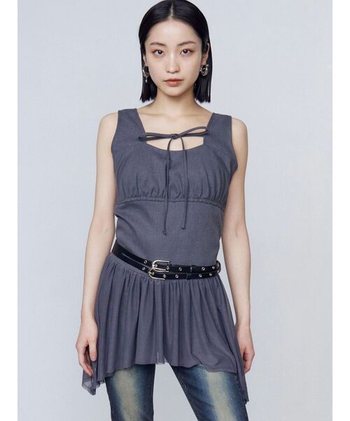 EMODA（エモダ）の「ツインバックルロングベルト（ベルト・レディース・ブラック・FREE）」の3枚目の写真