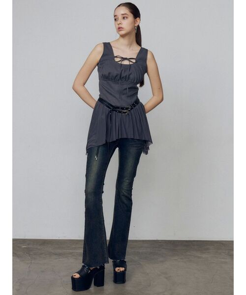 EMODA（エモダ）の「ツインバックルロングベルト（ベルト・レディース・ブラック・FREE）」の6枚目の写真