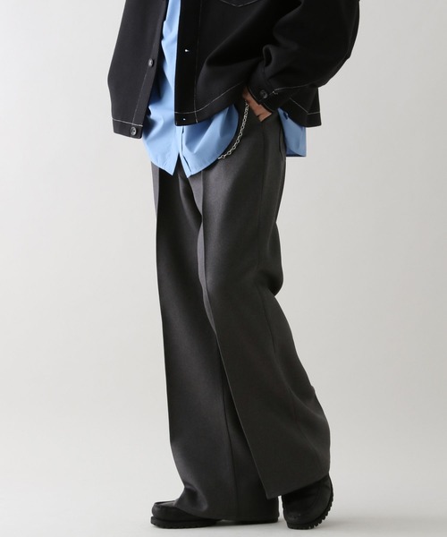 RAGEBLUE(レイジブルー)の「センタープレス/バギーワイドフレアパンツ(スラックス・メンズ・グレー/ブラック/ネイビー・LARGE/MEDIUM/SMALL)」の13枚目の写真