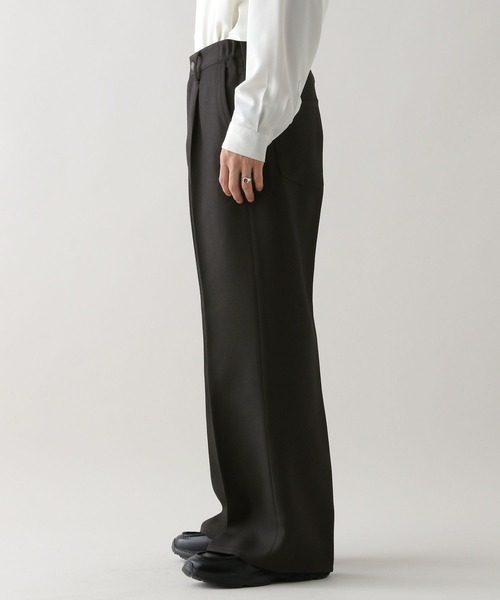 セール】センタープレス/バギーワイドフレアパンツ（スラックス
