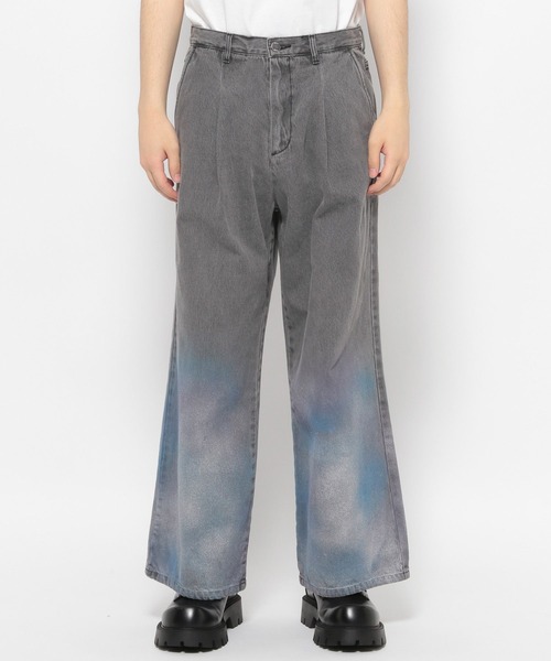 HARE（ハレ）の「オーロラカコウデニムパンツ(HARE)（デニムパンツ・メンズ・ブラック/グレー・FREE）」の12枚目の写真