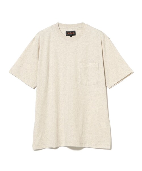 BEAMS PLUS（ビームスプラス）の「Pocket Tee Colored Grandrelle（Tシャツ/カットソー・メンズ・グリーン/シルバー/ナチュラル/サックスブルー/イエロー・XX-LARGE/X-LARGE/MEDIUM/SMALL/LARGE）」の14枚目の写真
