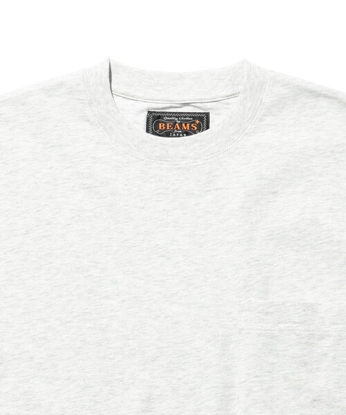 BEAMS PLUS（ビームスプラス）の「Pocket Tee Colored Grandrelle（Tシャツ/カットソー・メンズ・グリーン/シルバー/ナチュラル/サックスブルー/イエロー・XX-LARGE/X-LARGE/MEDIUM/SMALL/LARGE）」の18枚目の写真