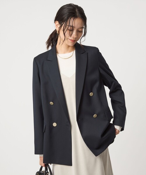 Greed グリード ダブル ジャケット ネイビー　グリーンレーベルリラクシング UNITED ARROWS green label relaxing｜[size SHORTあり]Greed