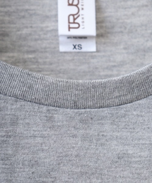 TRUSS(トラス)の「TRUSS スリムフィットロングスリーブTシャツ(Tシャツ/カットソー・レディース・ネイビー/バーガンディー/ヘザーグレー・XS)」の7枚目の写真