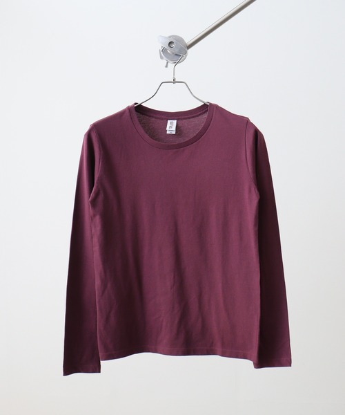 TRUSS(トラス)の「TRUSS スリムフィットロングスリーブTシャツ(Tシャツ/カットソー・レディース・ネイビー/バーガンディー/ヘザーグレー・XS)」の5枚目の写真