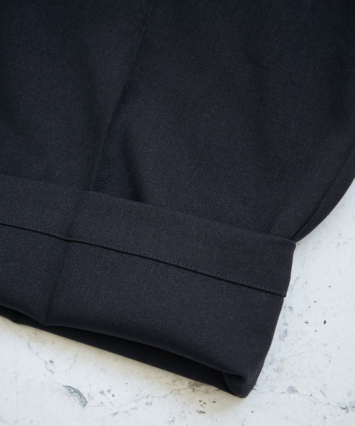 ROPE' PICNIC(ロペピクニック)の「【低身長・小柄さんサイズ】レディハンサムシリーズ ウールライクウエストタックセミワイドパンツ(スラックス・レディース・ネイビー/ライトグレー/ベージュ系その他2/グレー/ブラック系その他・S/M)」の14枚目の写真