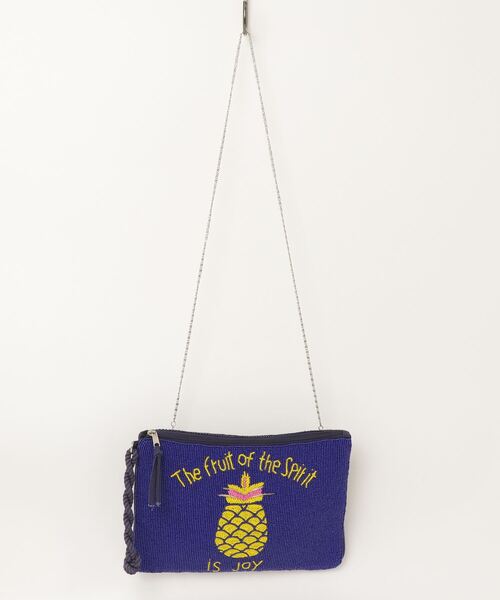 セール】【Swaraj/スワラージ】パイナップルビーズBAG-M（手刺繍ビーズ
