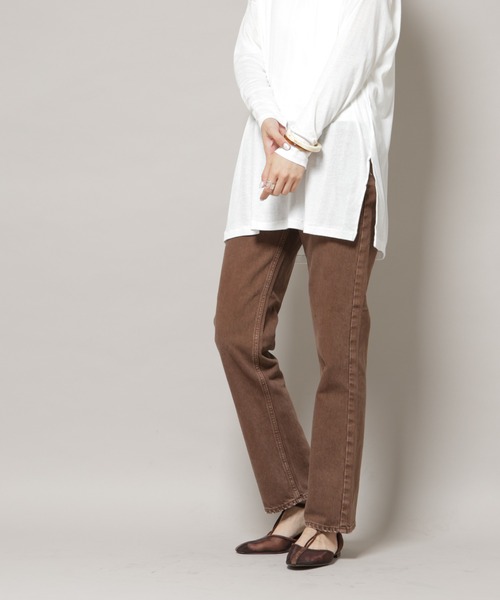 L'Appartement upper hights パンツブラウン 中古・古着通販】upper hights (アッパーハイツ) THE TAYLOR
