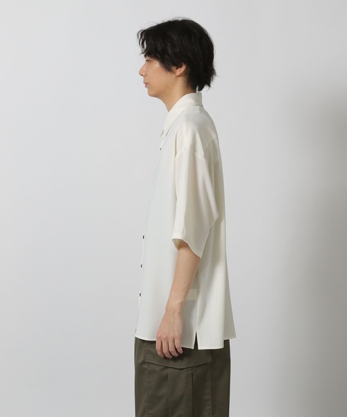 LAKOLE（ラコレ）の「イージークリーン半袖シャツ / 578553（シャツ/ブラウス・メンズ・ホワイト/グリーン/チャコールグレー・MEDIUM/LARGE）」の12枚目の写真