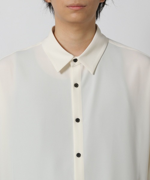 LAKOLE（ラコレ）の「イージークリーン半袖シャツ / 578553（シャツ/ブラウス・メンズ・ホワイト/グリーン/チャコールグレー・MEDIUM/LARGE）」の10枚目の写真