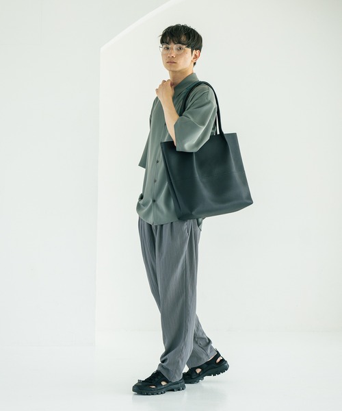 LAKOLE（ラコレ）の「イージークリーン半袖シャツ / 578553（シャツ/ブラウス・メンズ・ホワイト/グリーン/チャコールグレー・MEDIUM/LARGE）」の20枚目の写真