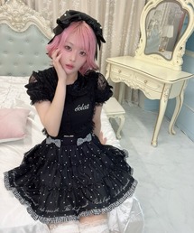 Ank Rouge（アンクルージュ）の「ハートドット千鳥ティアードスカパン（その他パンツ）」