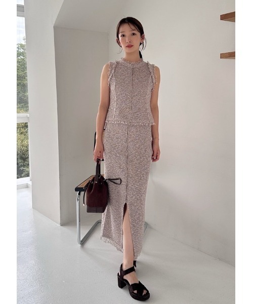 セール】ラメスラブヤーンニットタイトスカート（スカート）｜FRAY I.D