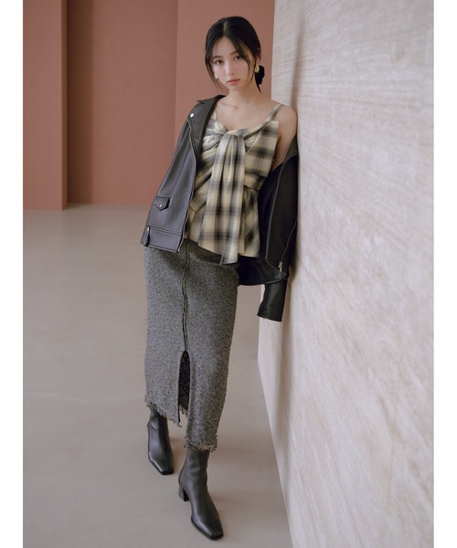 セール】ラメスラブヤーンニットタイトスカート（スカート）｜FRAY I.D